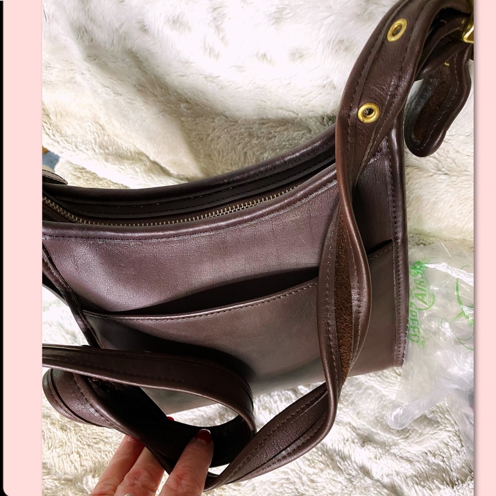 VINTAGE COACH MAHOGANY LEGACY CROSSBODY BAG 9997 - Picture 13 of 15
